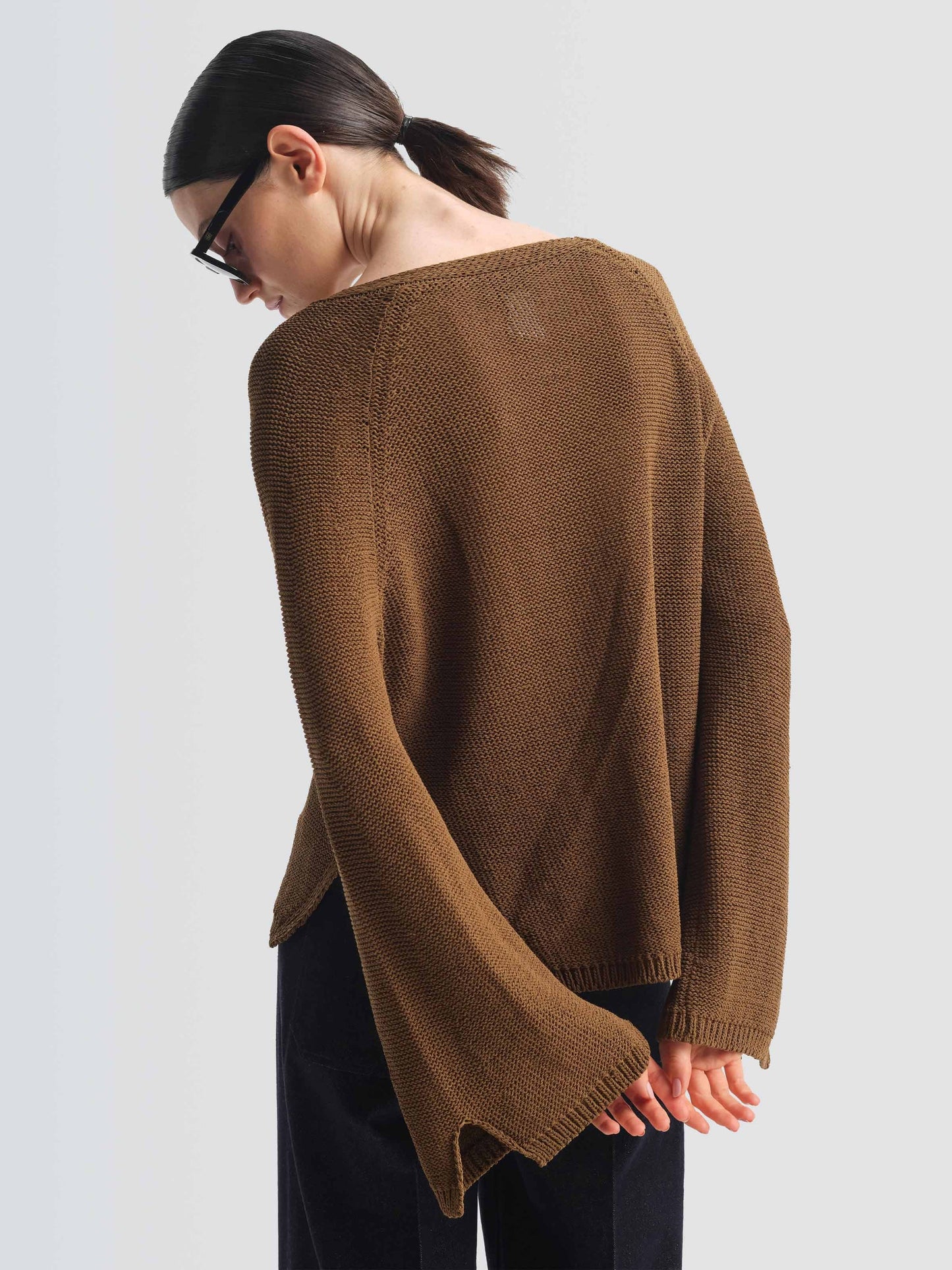 "Row" Knit Pullover