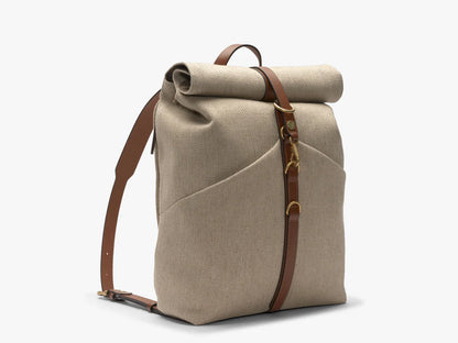 MS Rucksack, Grand Herringbone / Cuoio