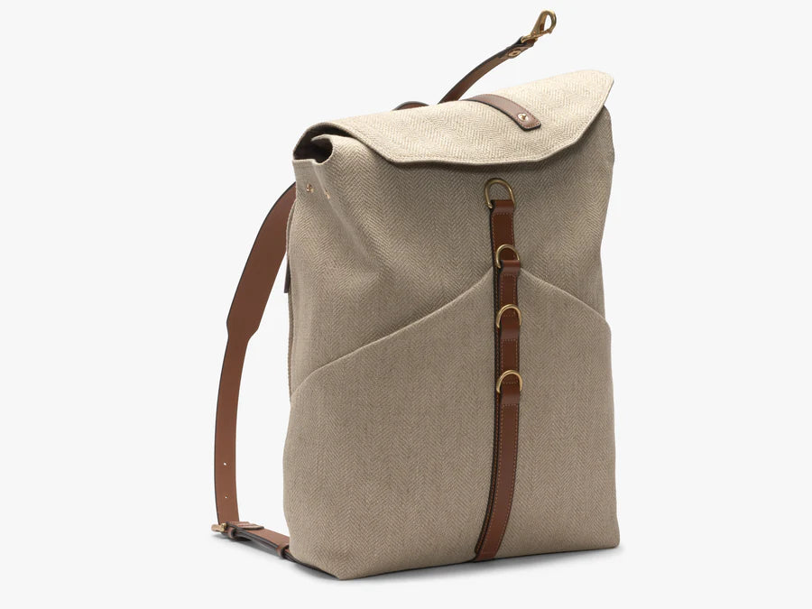 MS Rucksack, Grand Herringbone / Cuoio