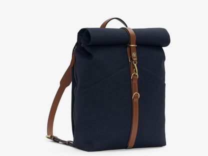 Ms Rucksack, Deep Sea Blue/Cuoio