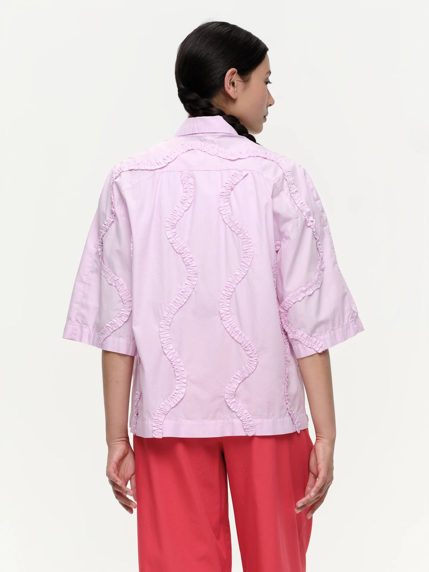 Ruffle Short Sleeve Shirt