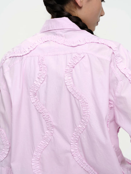 Ruffle Short Sleeve Shirt