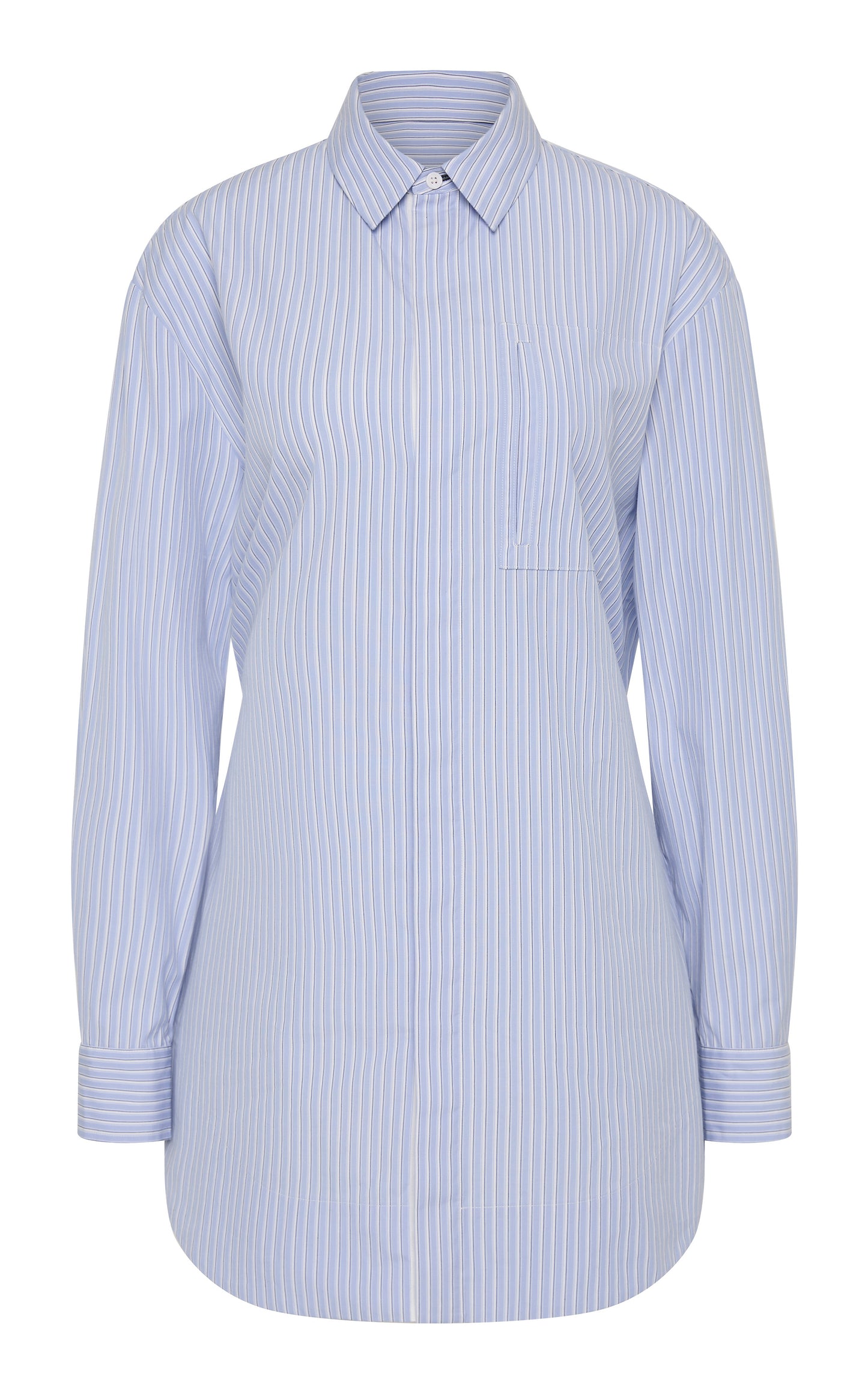 Drawstring Mini Shirt Dress