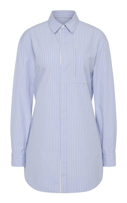 Drawstring Mini Shirt Dress