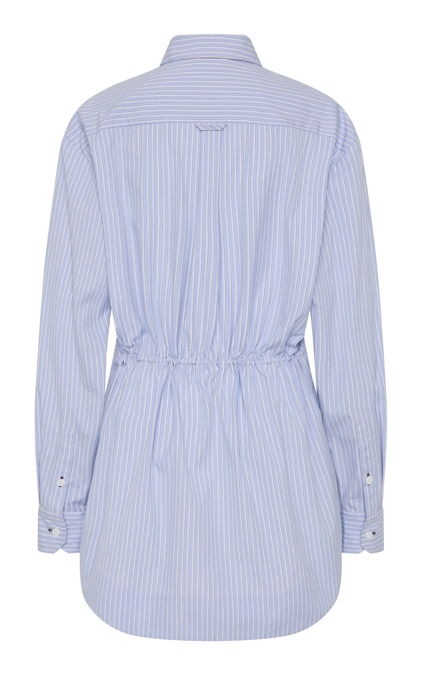 Drawstring Mini Shirt Dress