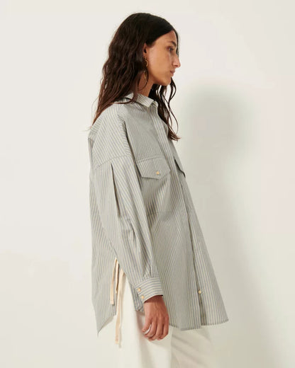 Slit Detail Koyaco Long Sleeve Shirt