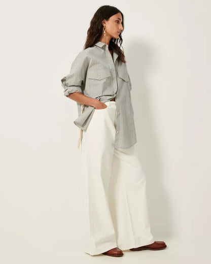 Slit Detail Koyaco Long Sleeve Shirt