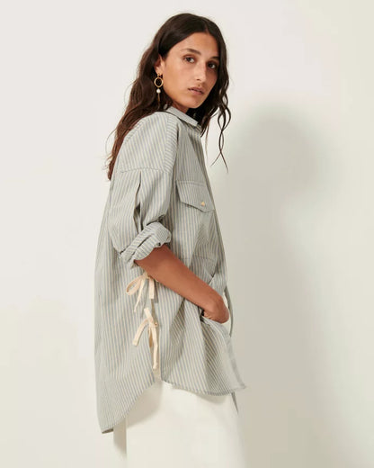 Slit Detail Koyaco Long Sleeve Shirt
