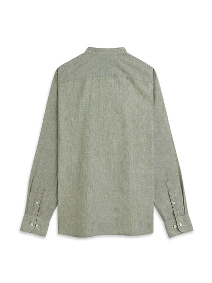 Aleks Linen Cotton Shirt Olive