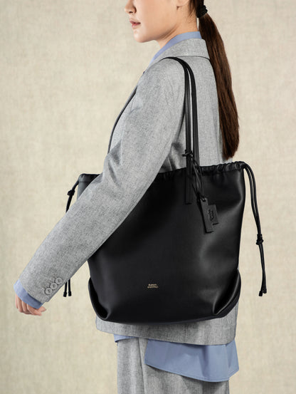 Large Pull Tote Black