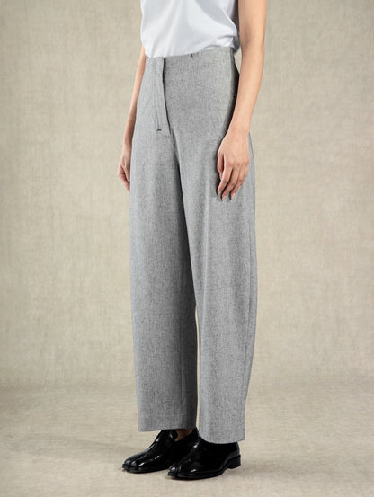 Seamless Barrel Trousers Heather Dk Shadow