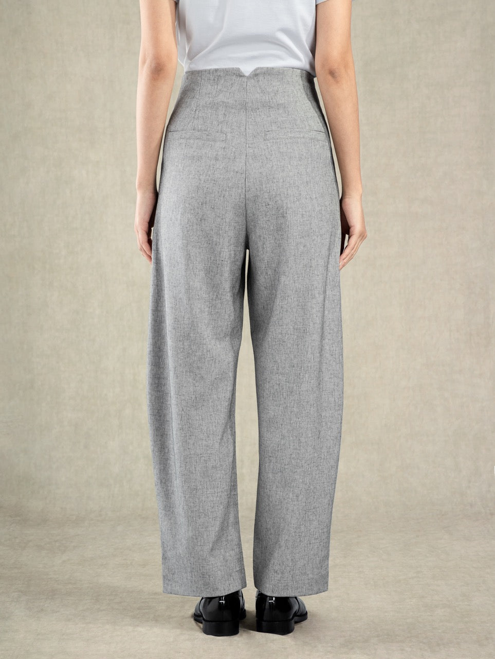 Seamless Barrel Trousers Heather Dk Shadow