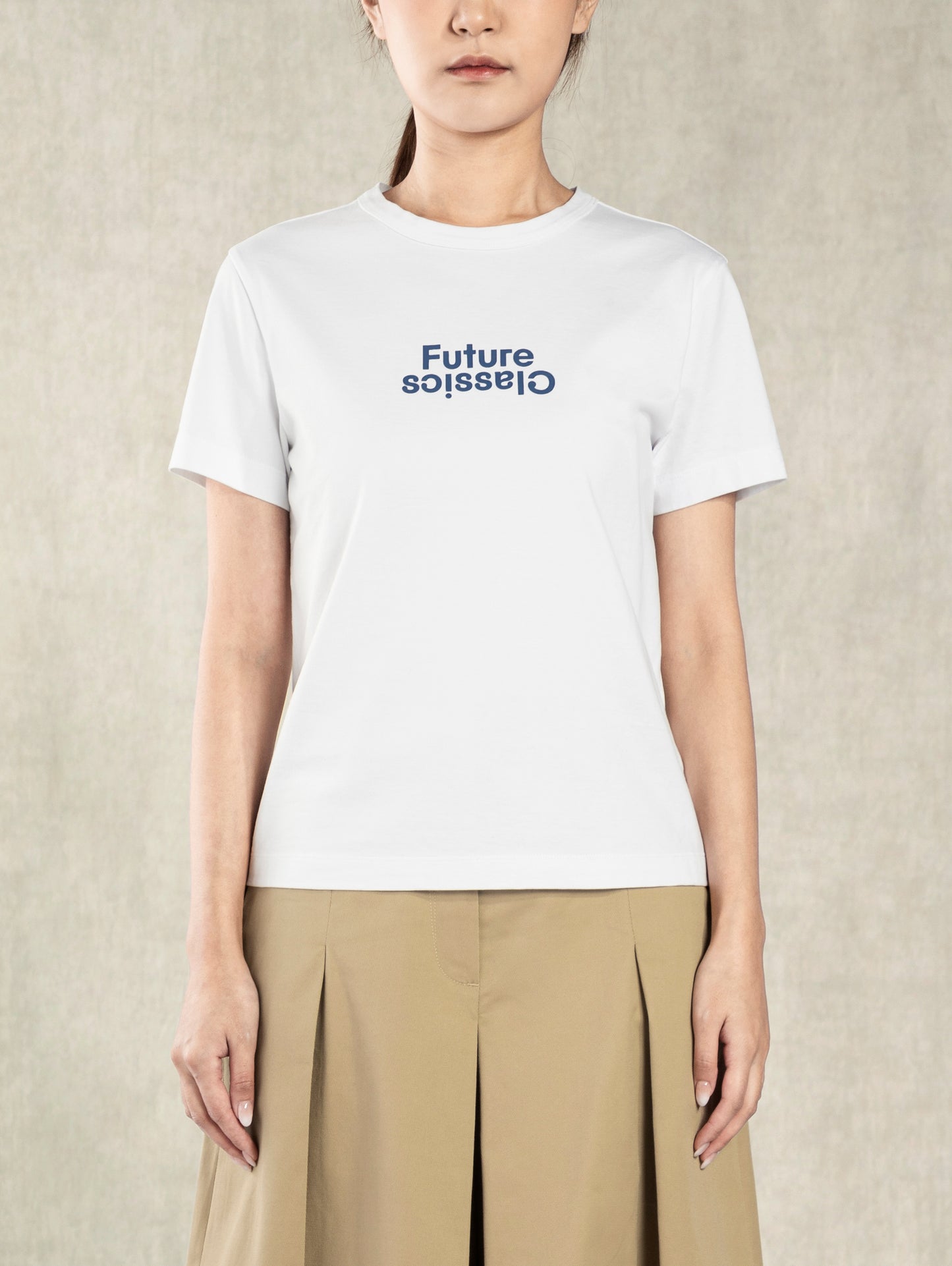 FC Logo Tee Pure White/Infinity Print