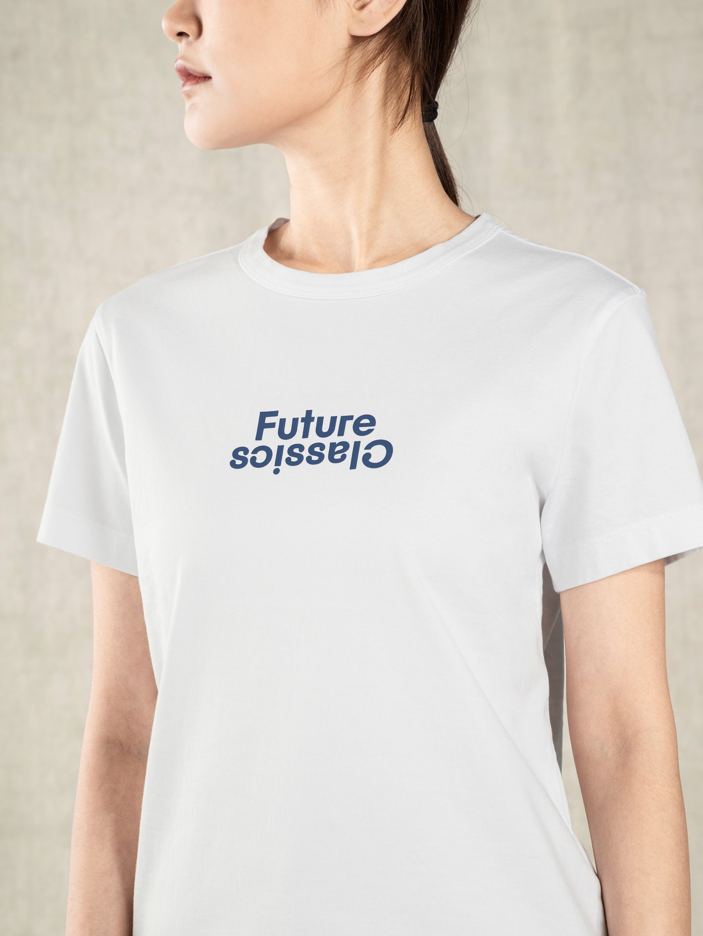 FC Logo Tee Pure White/Infinity Print