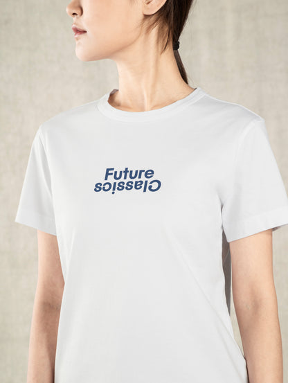 FC Logo Tee Pure White/Infinity Print