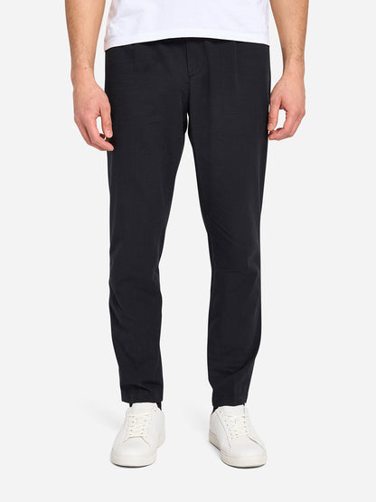 Wayne Seersucker Trousers Black