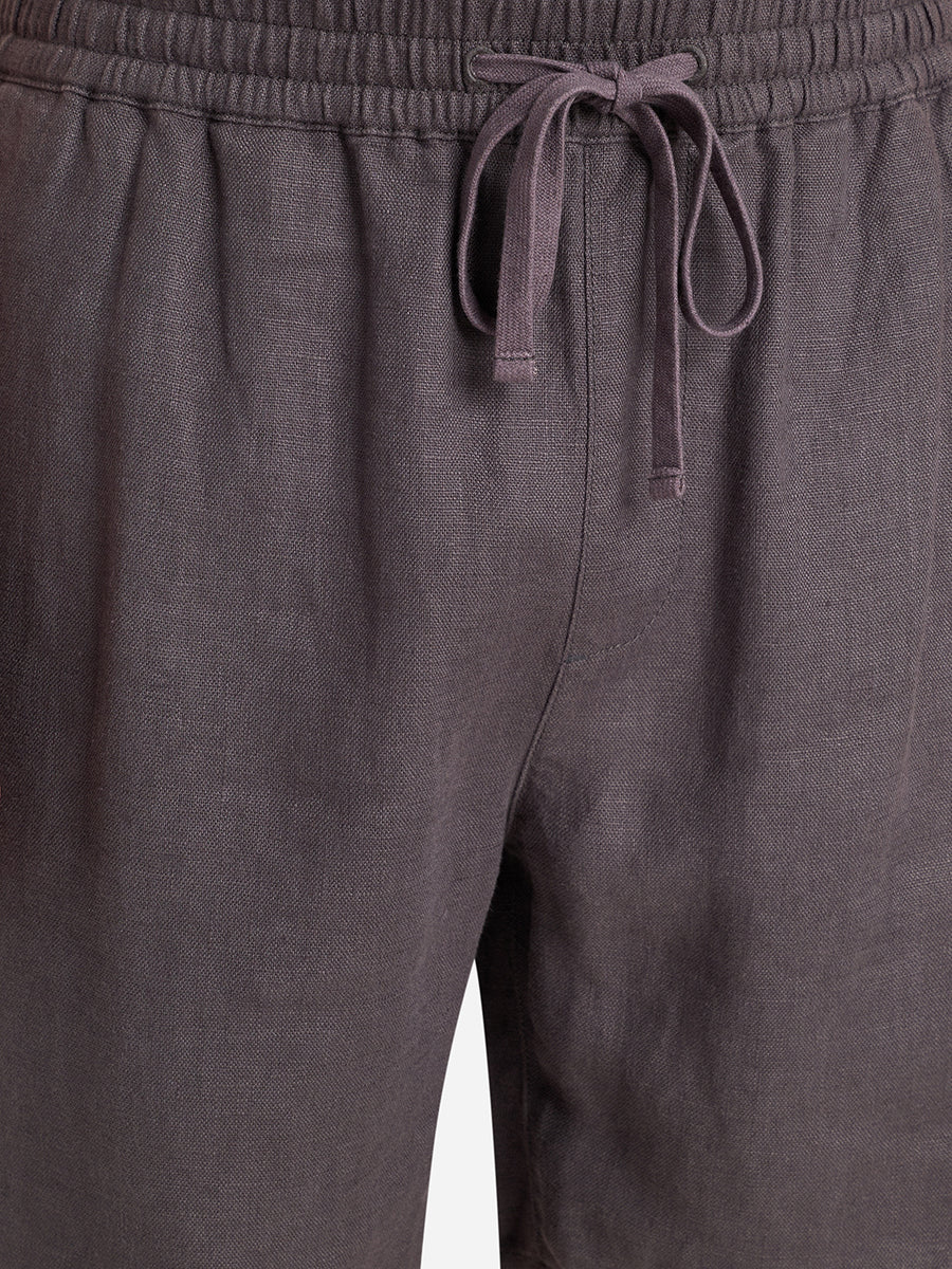 Ward Linen Shorts Forged Iron