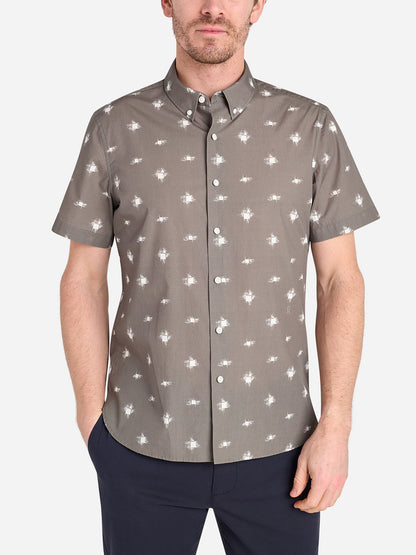 Fulton Printed Shirt Agave Green Print