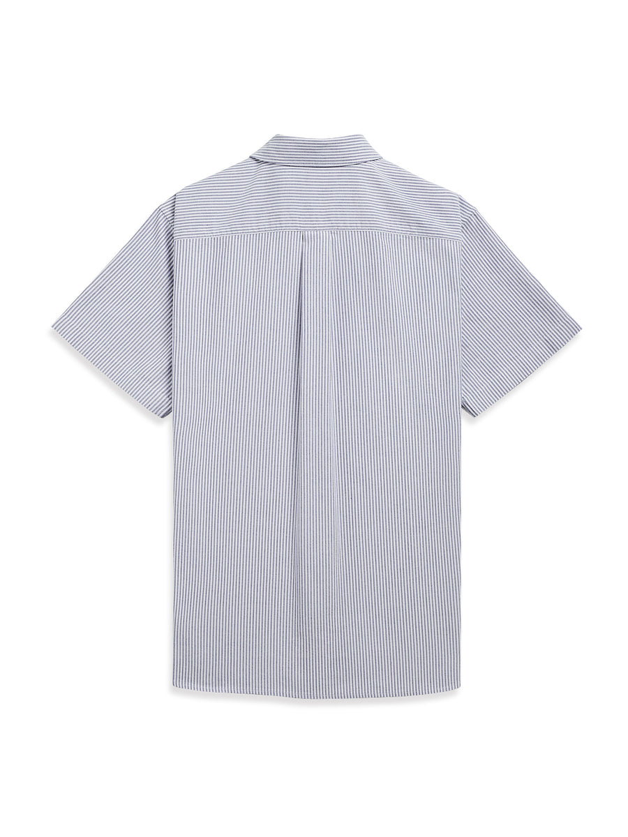 Fulton Stripe Oxford Shirt Navy/White Stripe
