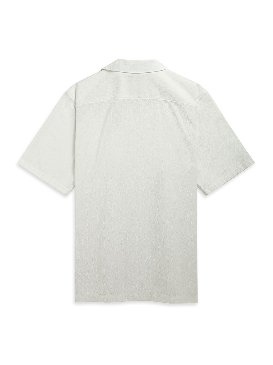 Rockaway Seersucker Shirt Off White