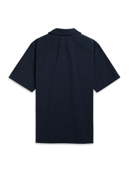 Rockaway Seersucker Shirt Navy