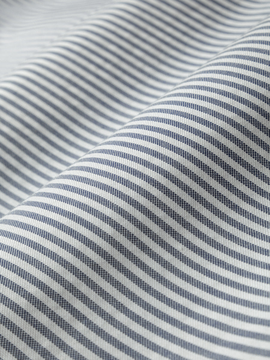 Fulton Stripe Shirt Navy/White Stripe