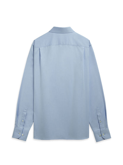 Adrian Herringbone Shirt Lavender Blue