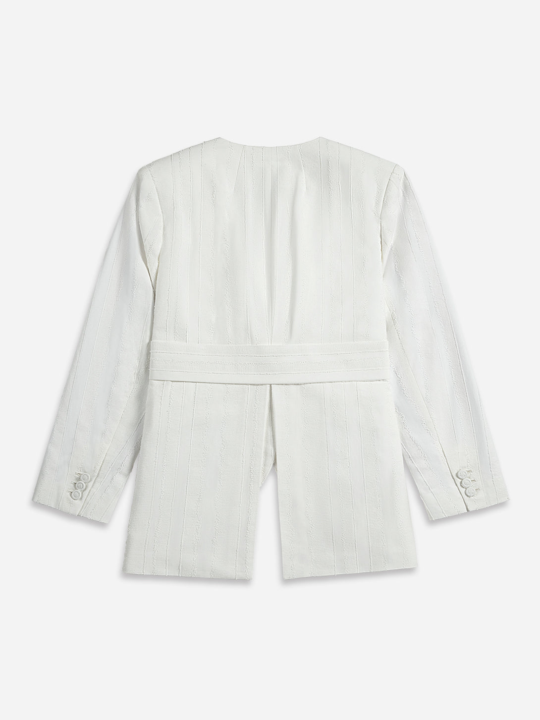 Textured Striped Blazer