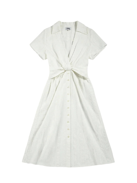 Textured Striped Dress