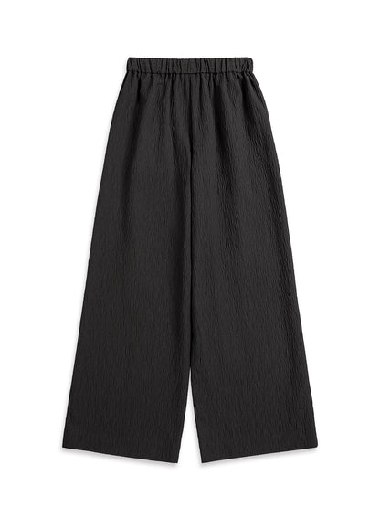 Wide Leg Jacquard Pants