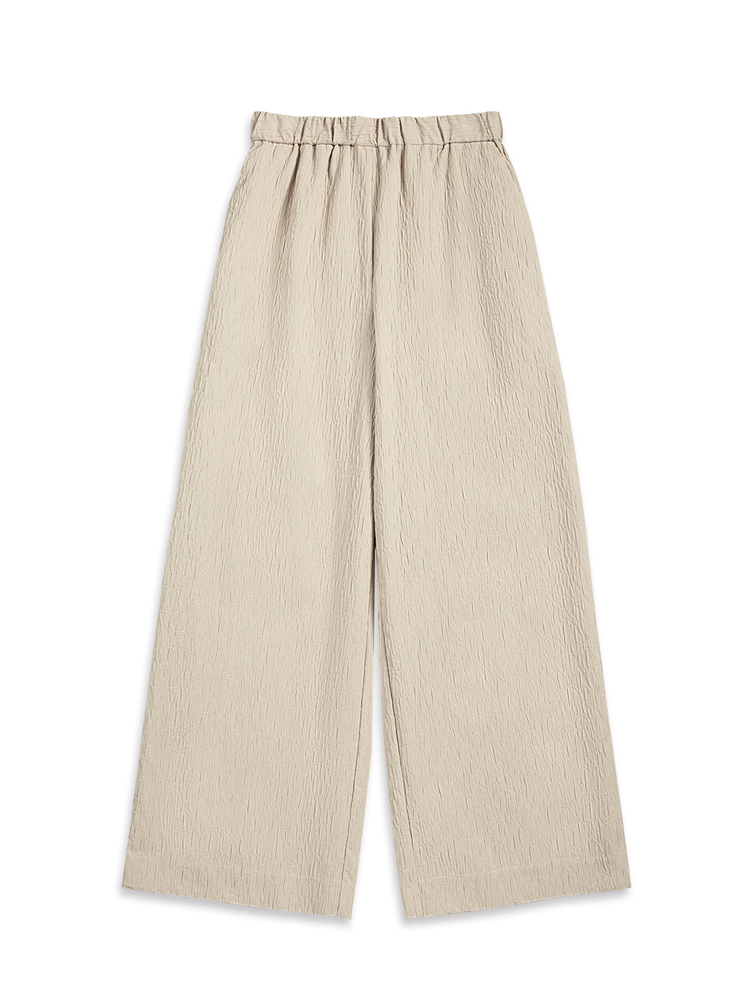 Wide Leg Jacquard Pants