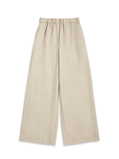 Wide Leg Jacquard Pants