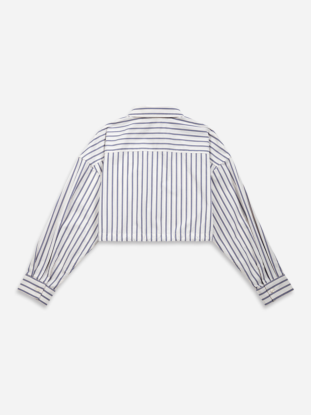 Gathered-waist Stripe Shirt