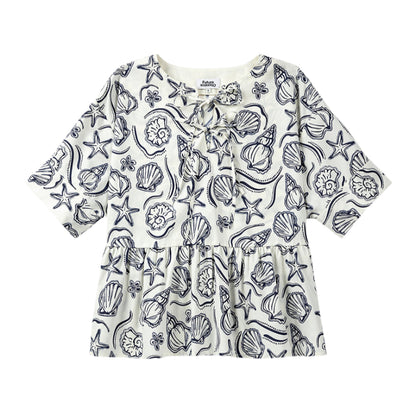 Seashell Gathered Blouse