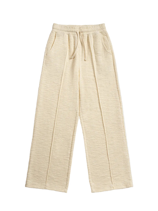 Textured Pintuck Sweatpants