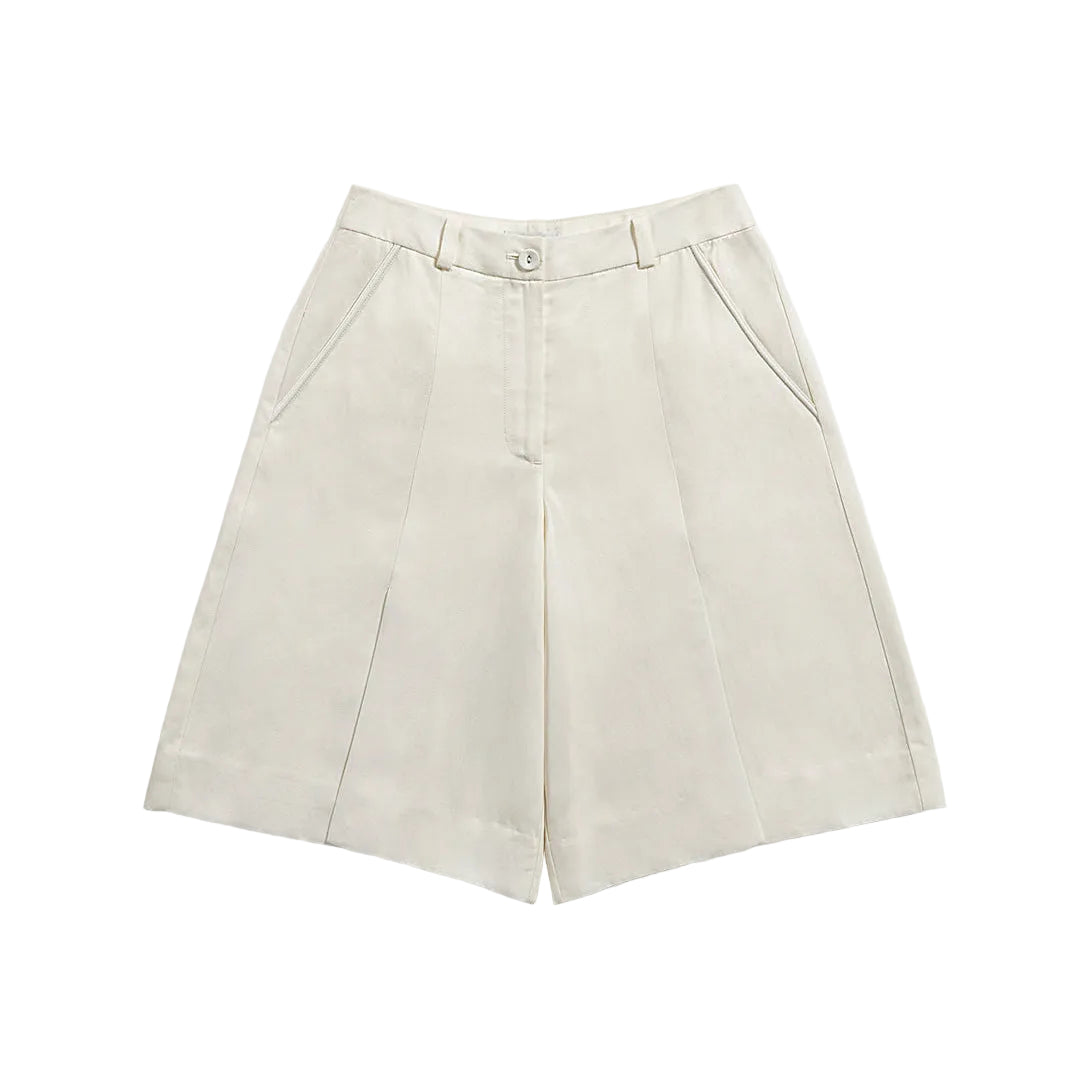 Front Slits Tailored Shorts