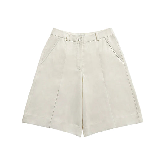 Front Slits Tailored Shorts