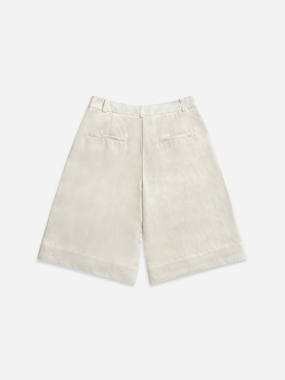 Front Slits Tailored Shorts