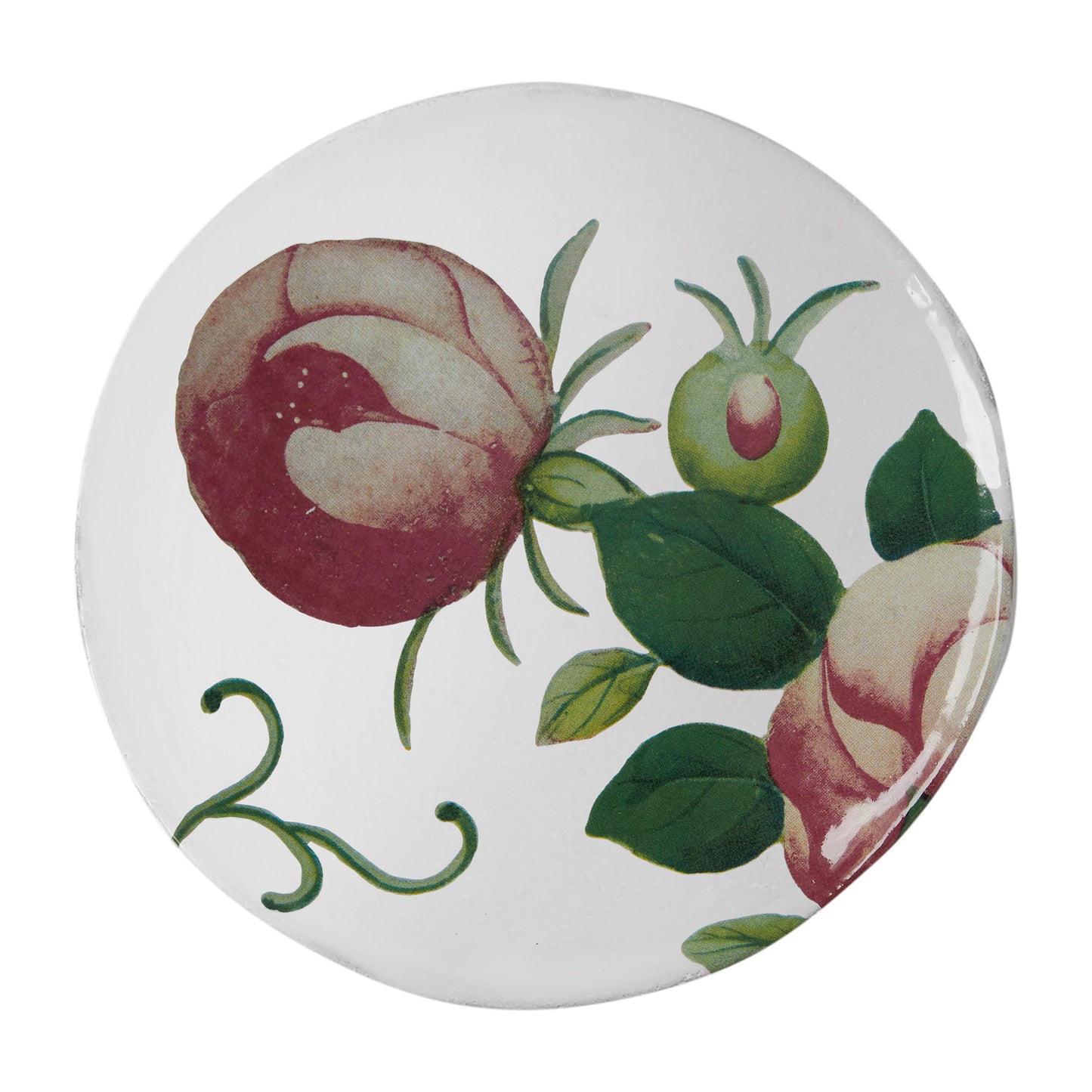 18th c Fan / Fairest Rose Plate