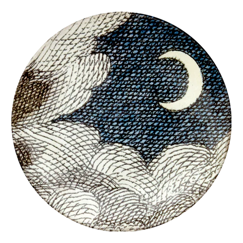 Cloud & Crescent Moon Saucer