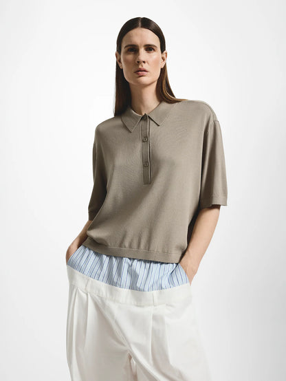 Andola Relaxed Knit Polo