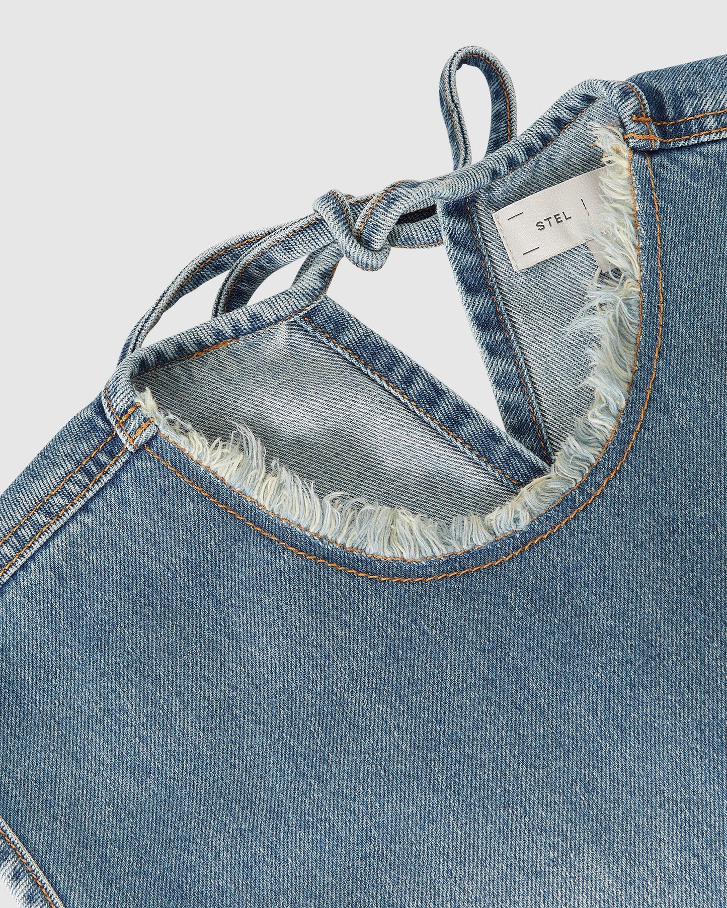 Tie Side Denim Tank Top