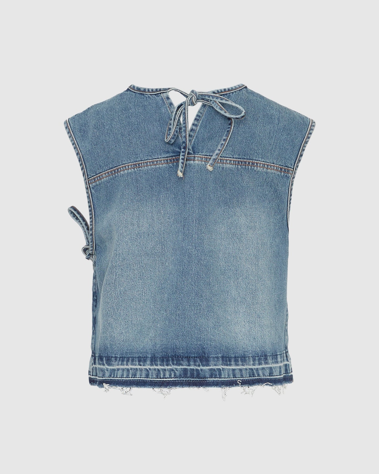 Tie Side Denim Tank Top