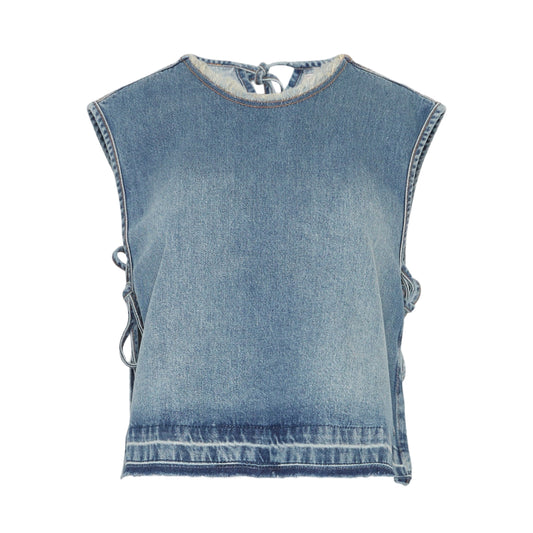 Tie Side Denim Tank Top