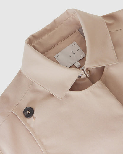 Double Layer Short Trench Coat