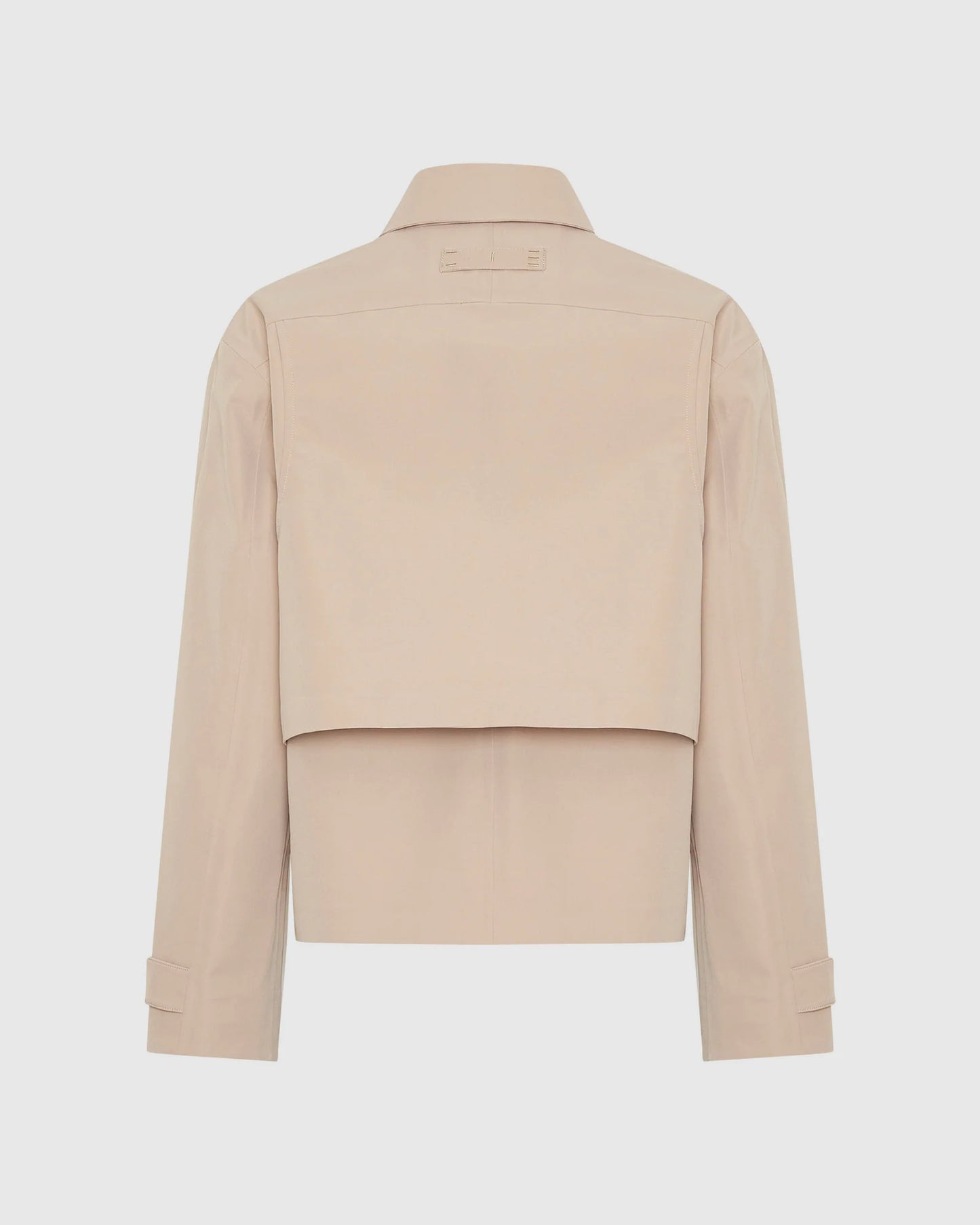 Double Layer Short Trench Coat