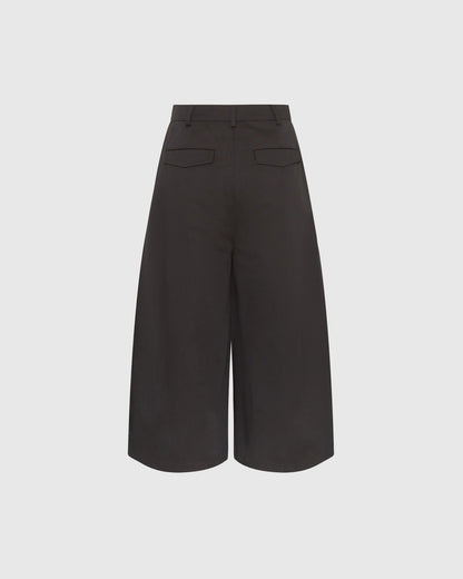 Pleated Wide Leg Culottes