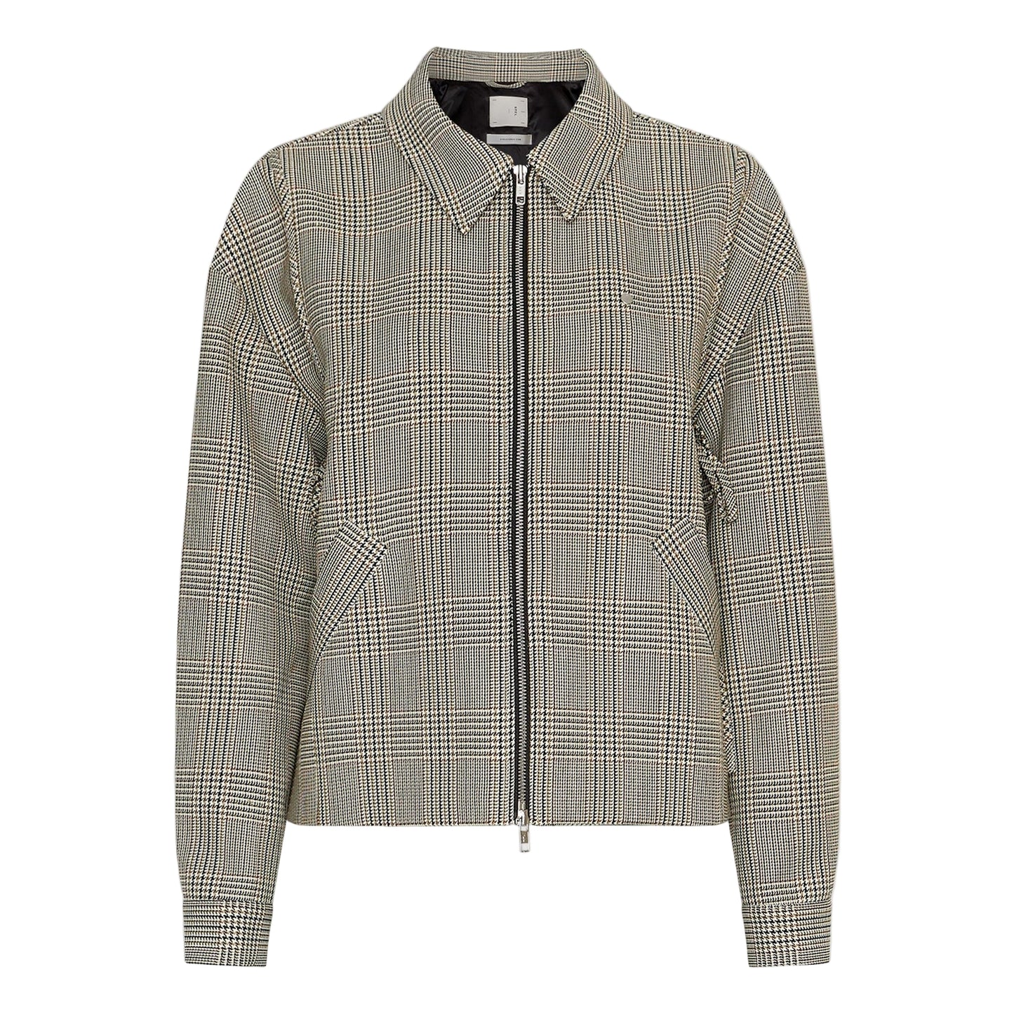 Boxy Check Double-Zip Jacket