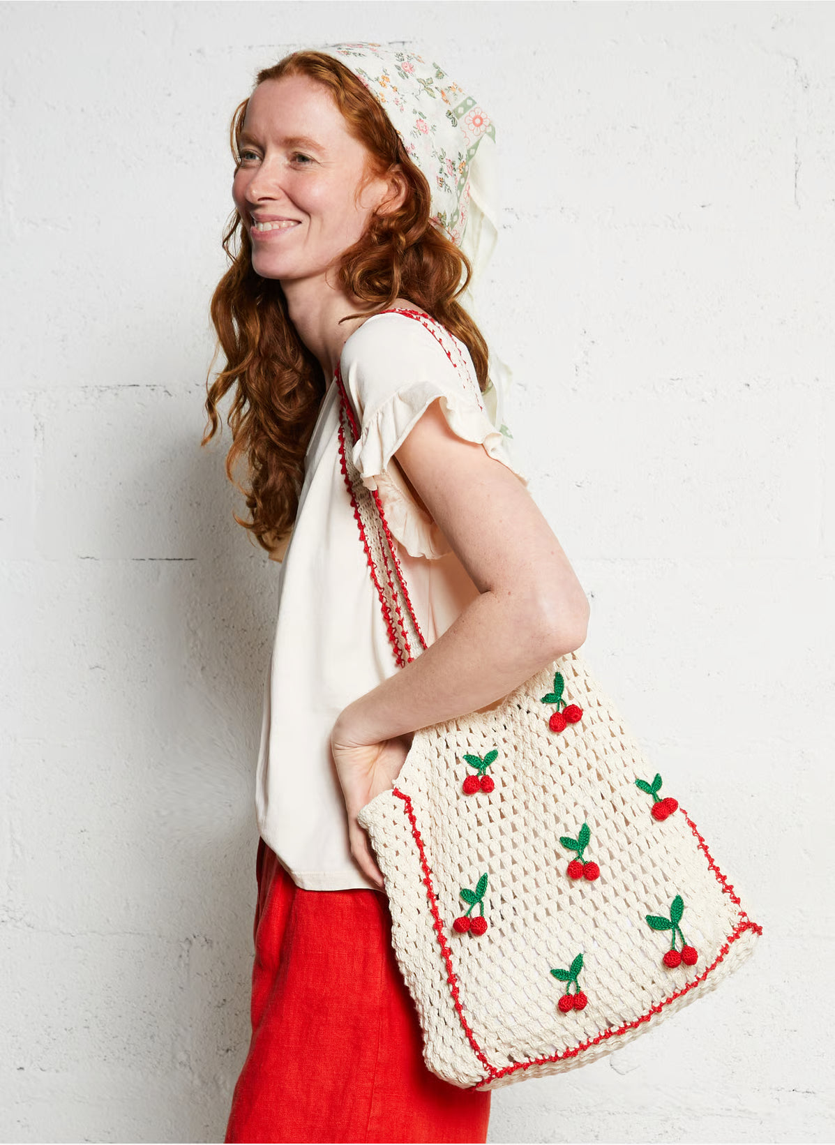 Sac Crochet Cerises