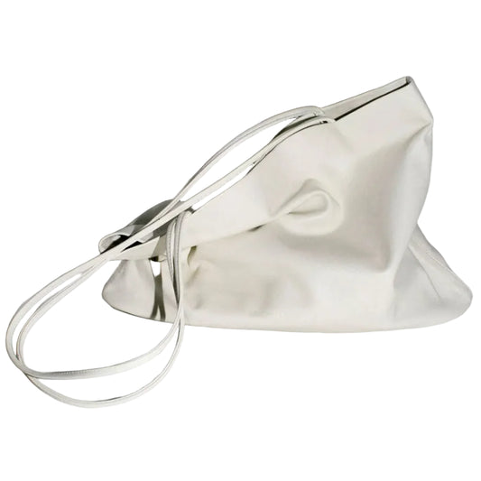 Narrow Oval Relaxed Tote_Creme